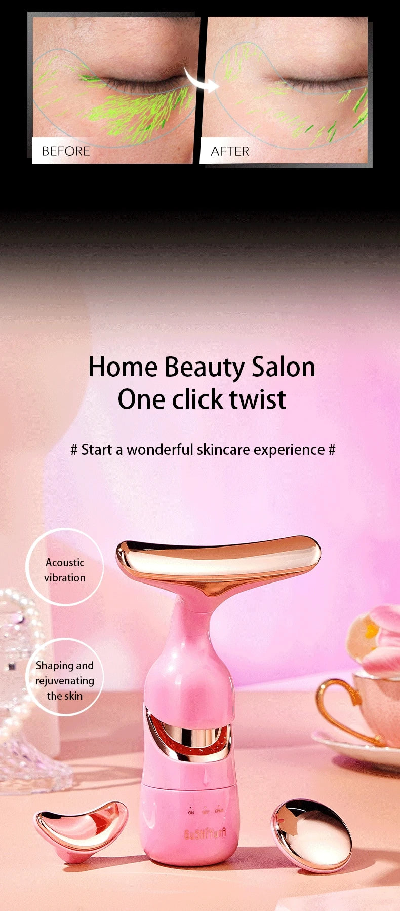 3-in-1 Sonic Neck & Face Massager