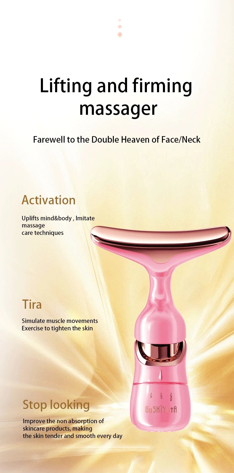 3-in-1 Sonic Neck & Face Massager